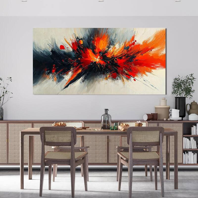 Modern Red Wall Art Prints Artwork