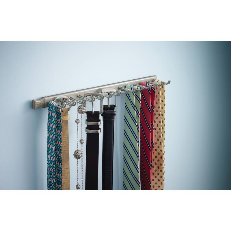 ClosetMaid Sliding 14-Hook Tie & Belt Rack