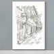 preview thumbnail 3 of 8, European City Sketch V -Premium Gallery Wrapped Canvas