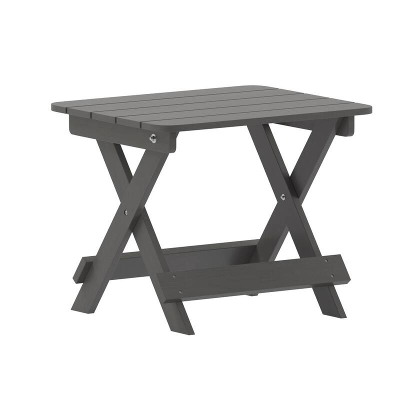 3pc Commercial Indoor/Outdoor Set with 2 Rocking Chairs and End Table