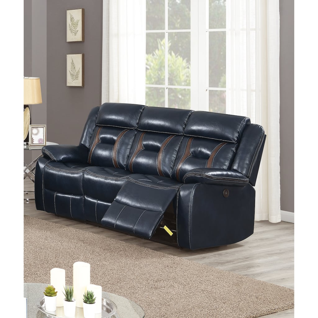 Gel Leatherette Power Motion Sofa