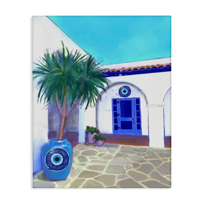 Stupell Tranquil Tropical Villa Canvas Wall Art Design By Matthew Piotrowicz - 30 x 40