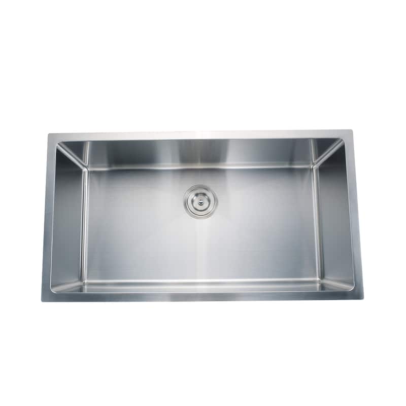 CB HOME 33" Drop-in Single Bowl Stainless Steel/Gold Kitchen Sink - 33'' - stainless steel