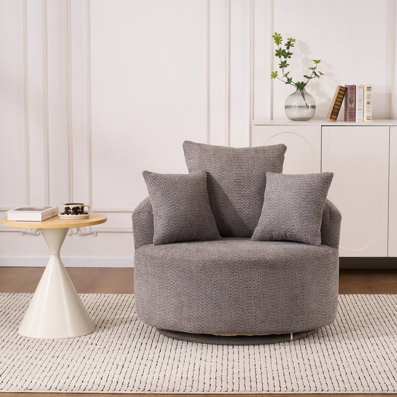 Swivel Compression Chair Single-Seat Compression Chair - Grey
