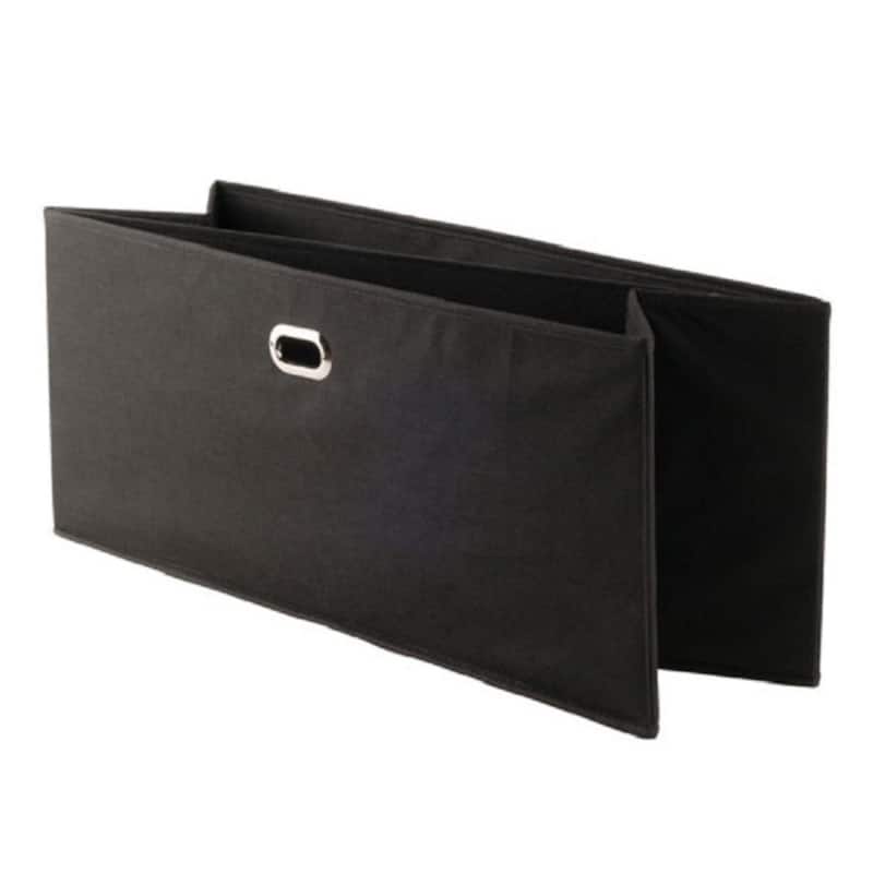 Rectangular Foldable Storage Baskets - 23" - Black - Set of 3