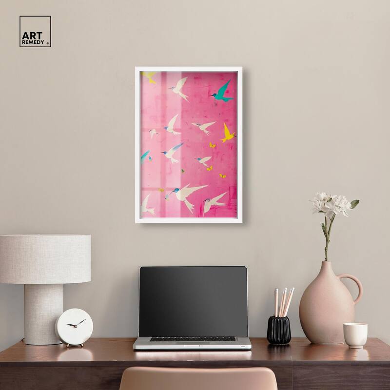 Soaring Sorbet Shadowbox by Art Remedy