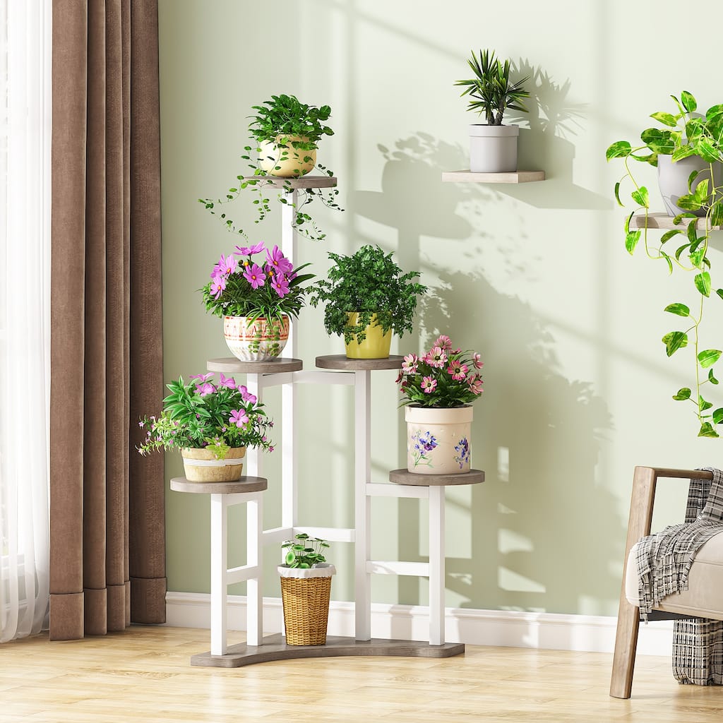 Corner Plant Stand Indoor 6 Tiered Plant Shelf Flower Stand