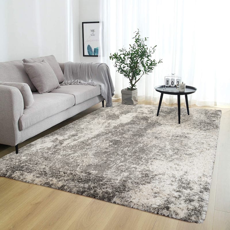 Noori Rug Lux Ridley Abstract Modern 2-inch Thick Shag Rug