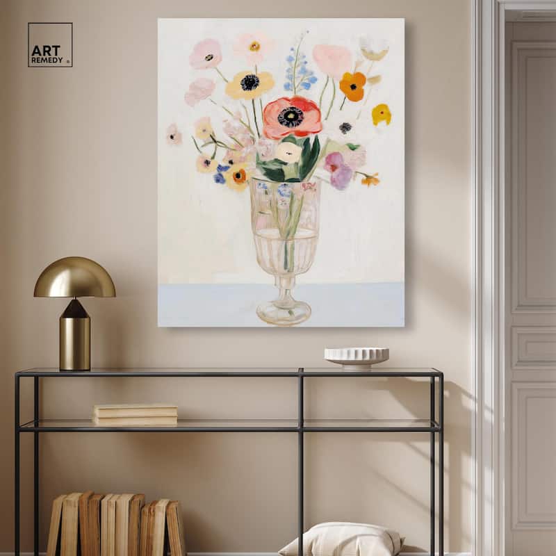 Gentle Bouquet Canvas by Art Remedy, Gallery Wrapped