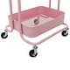 preview thumbnail 31 of 51, 4-Tier Metal Utility Cart with Wheels Storage Shelves Organizer Trolley Cart