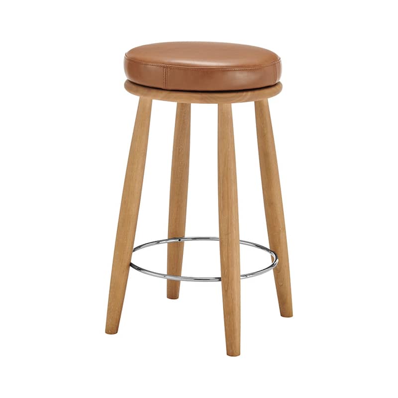 NPD Furniture Deandre Backless Swivel Counter Stool