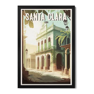 Santa Clara- Cuba Premium Framed Poster by ArtBird Studio