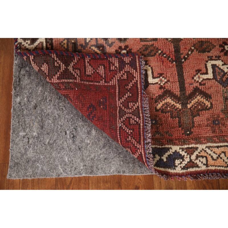 Tribal Qashqai Persian Vintage Rug Hand-knotted Wool Carpet - 2'11"x 4'7"