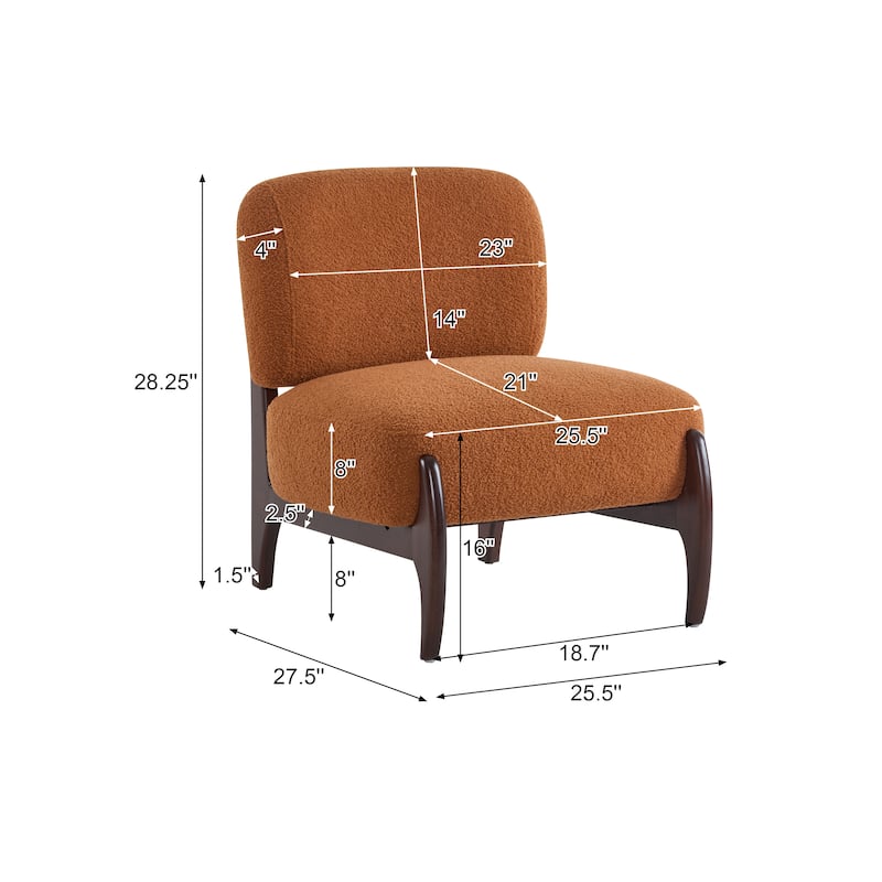 Modern Boucle Lounge Chairs (Set of 2)