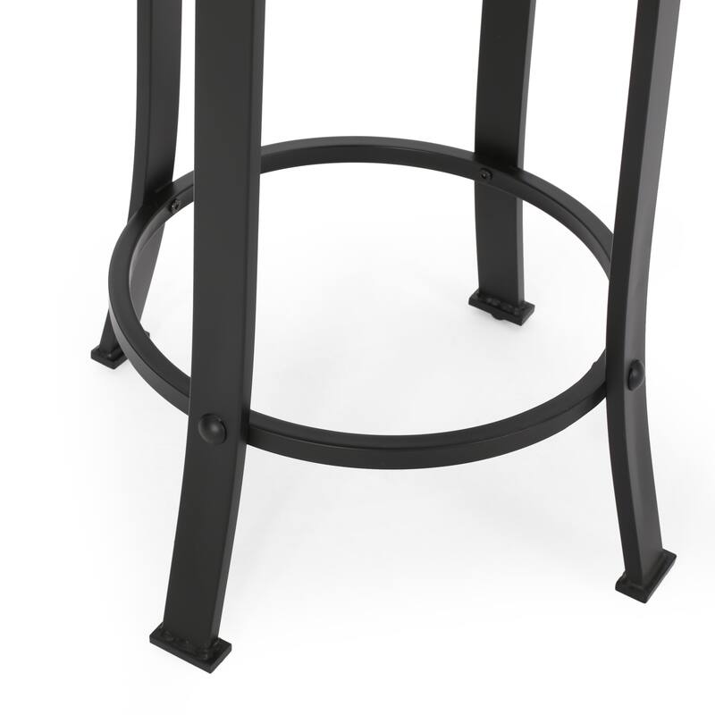 Iron Frame Swivel Counter Stool 2pcs/Set
