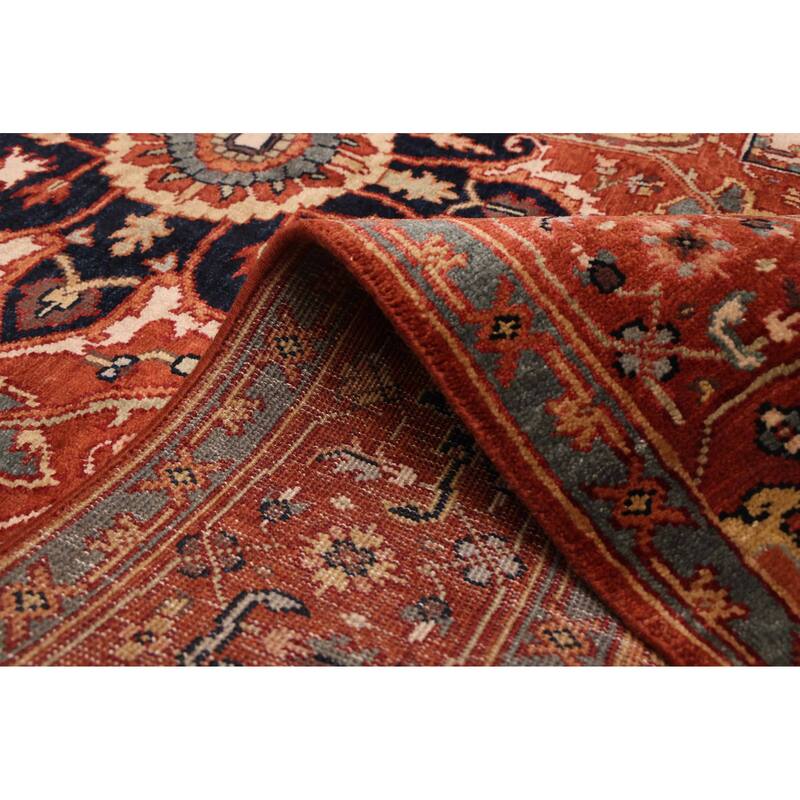 ECARPETGALLERY Hand-knotted Jules Sultane Dark Copper Wool Rug - 5'6 x 8'8