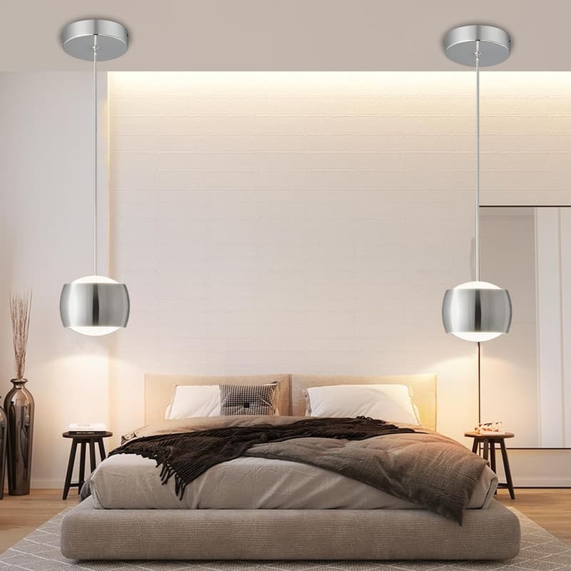 LED island lights chrome pendant light chrome light fixtures