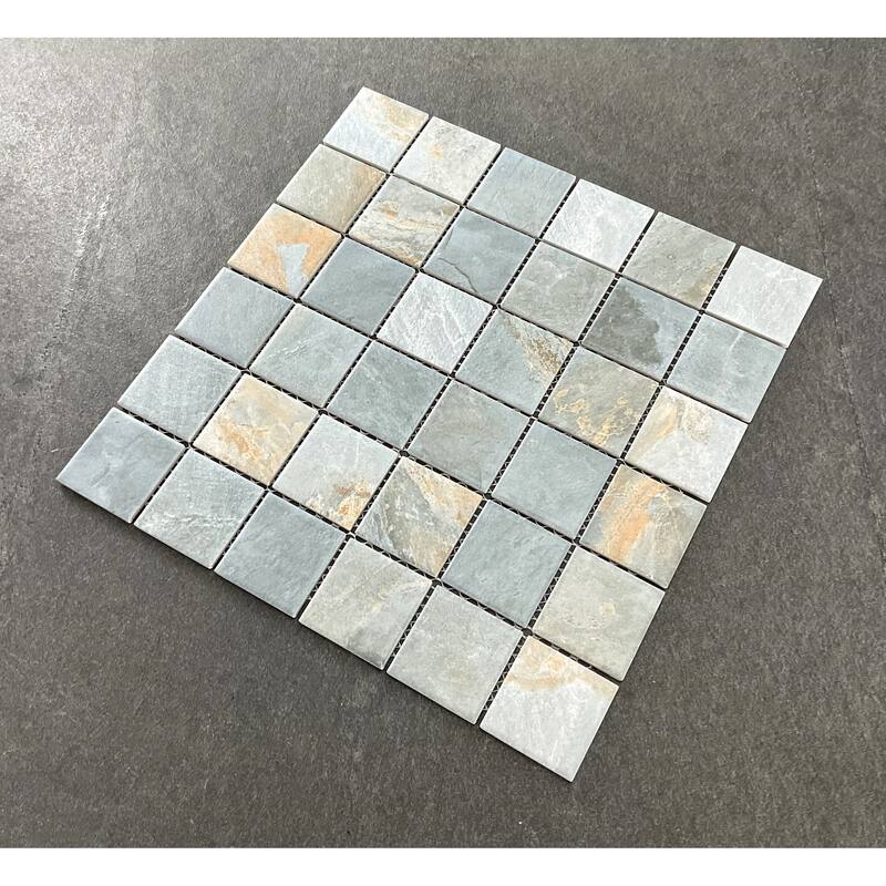 2 x 2 Grid Matte Porcelain Mosaic Wall & Floor Tile - 1 Case (15 Sheets)