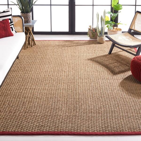 SAFAVIEH Natural Fiber Marina Basketweave Seagrass Rug