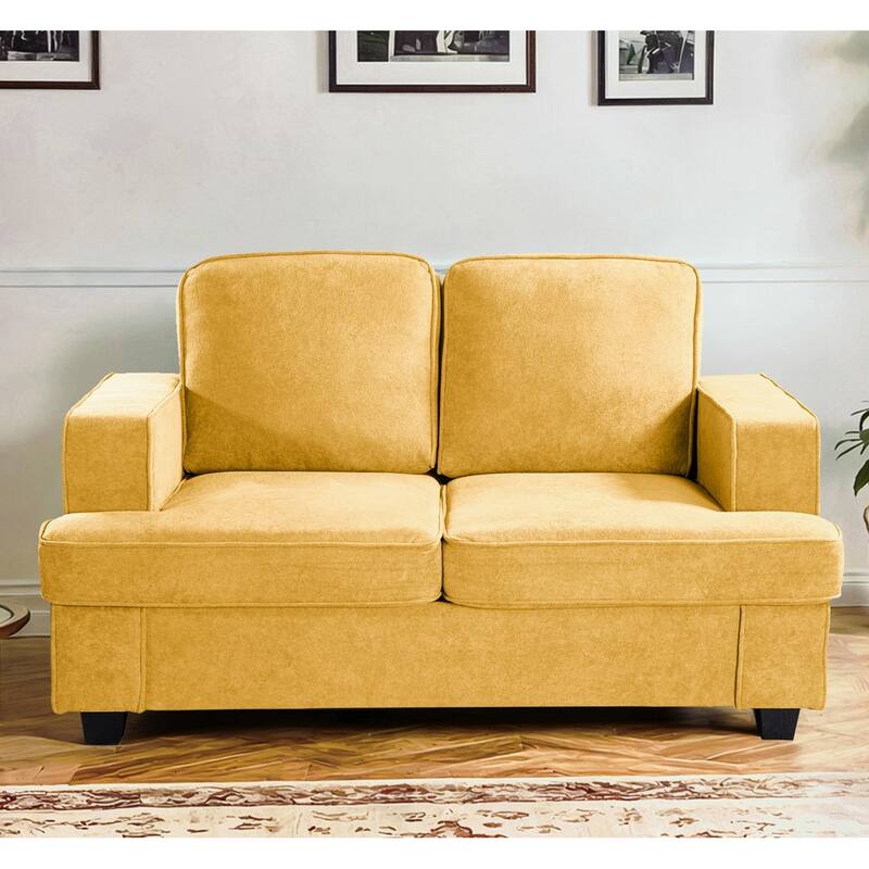 Modern Velvet Loveseat