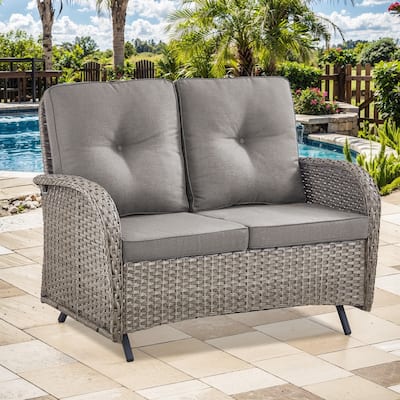 Porch Glider Furniture All Weather Sofa - Grey