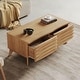 preview thumbnail 2 of 12, Studio London Zappa 2 Drawer Oak Wooden Coffee Table with Storage