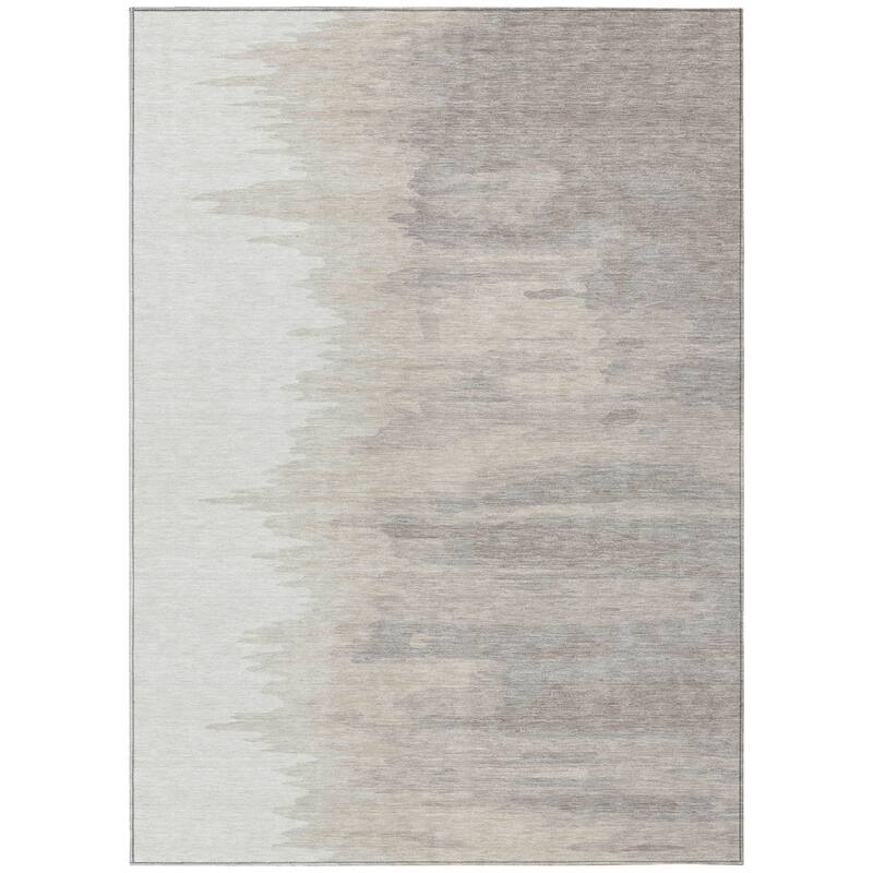 HomeRoots Abstract Transitional Rectangle Outdoor Rug