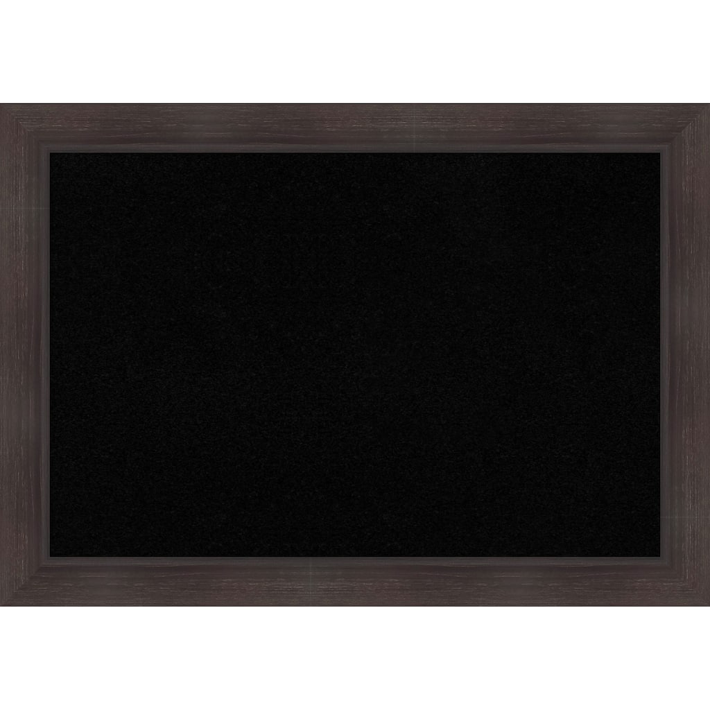 Sloped Espresso Framed Cork Board - Bulletin Board, Organization Board, Pin Board