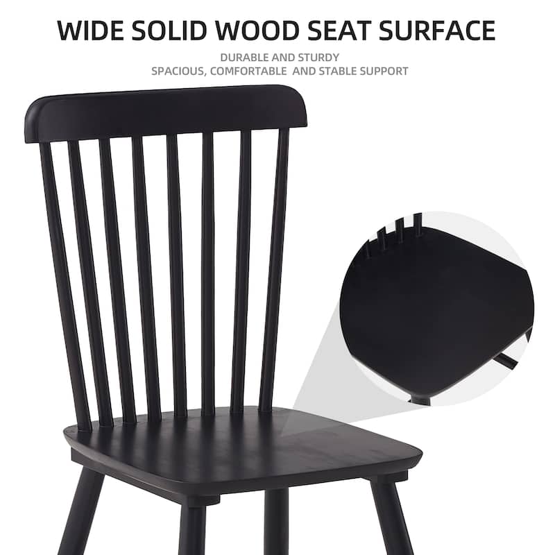 4 Pieces of Dining Chair,Rubber Wood Material, Dining Chair, Solid Wood Chair, Solid Wood Dining Table Chair, Living Room Chair
