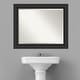 preview thumbnail 27 of 31, Beveled Bathroom Wall Mirror - Shipwreck Black Frame