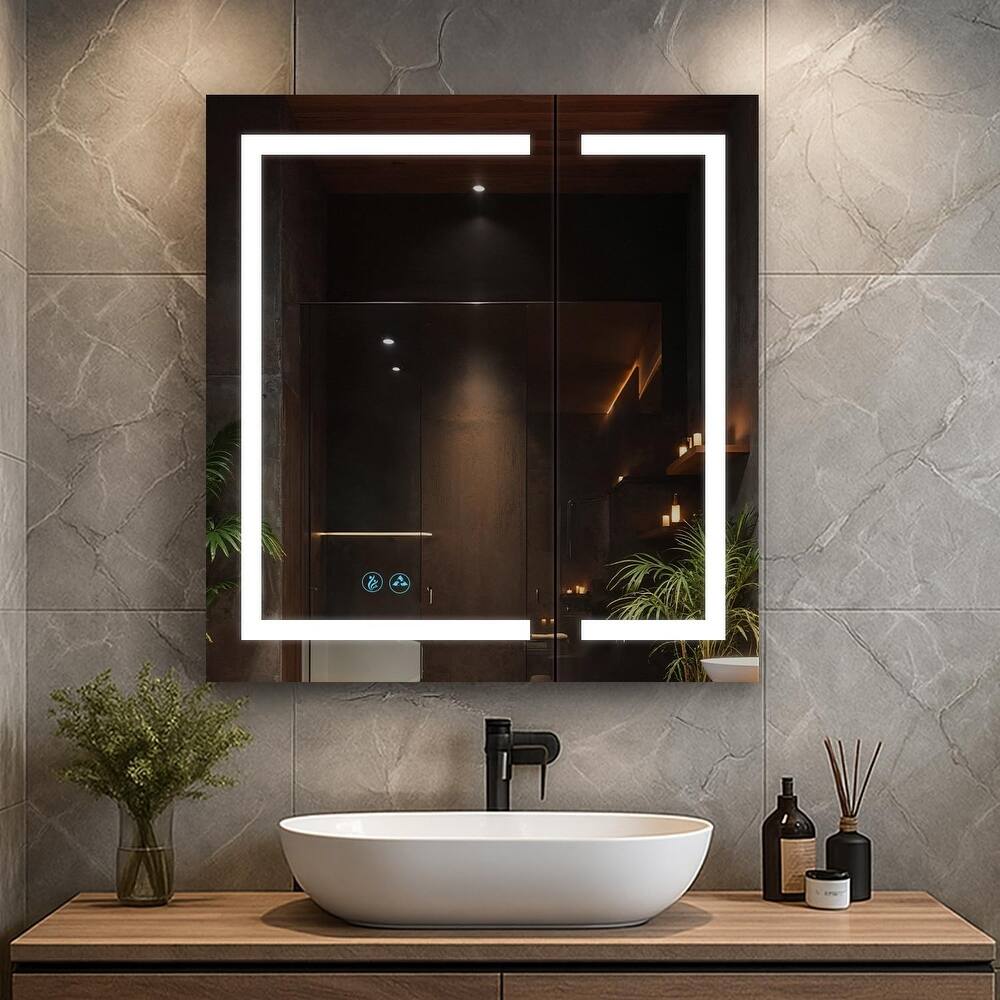 Blossom Vega LED Bathroom Medicine Cabinet Mirror Storage Defogger Memory
