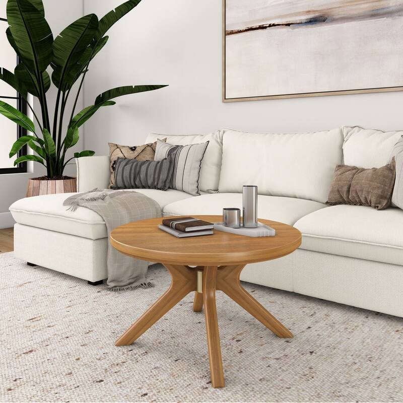 Plank and Beam Verso Rectangular Coffee Table - 36" - Pecan
