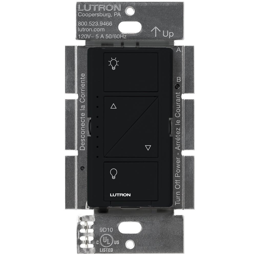 Lutron Caseta Wireless Smart Lighting Dimmer Switch Black Black