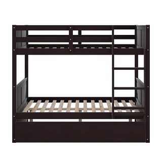 Merax Wood Full over Full Bunk Bed with Twin Size Trundle - Bed Bath ...