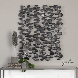 Uttermost 34 Inch x 40 Inch Skipping Stones Iron Dimensional Wall Art
