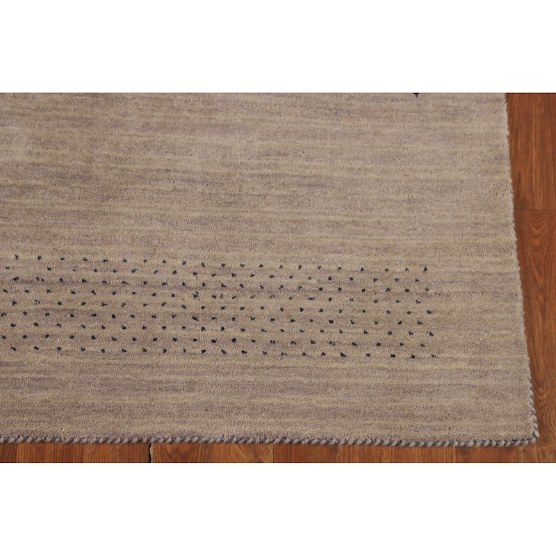Gabbeh Oriental Area Rug Handmade Tribal Wool Carpet - 5'1"x 8'0"