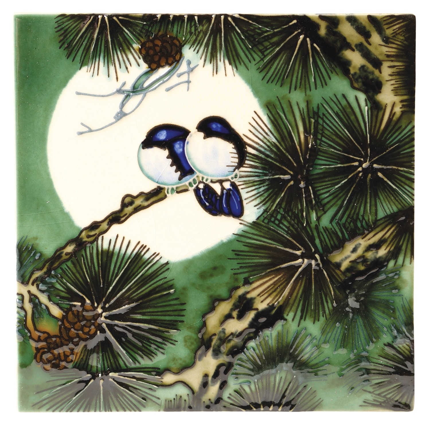 Shop Benaya Art Ceramics Love Birds Ceramic Tile Art Hand