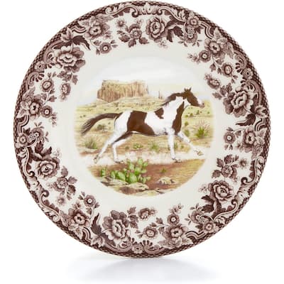 Spode Woodland Salad Plate, Horse 8 Inch - 8x8