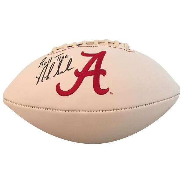Shop Nick Saban Autographed Alabama Crimson Tide Signed Logo