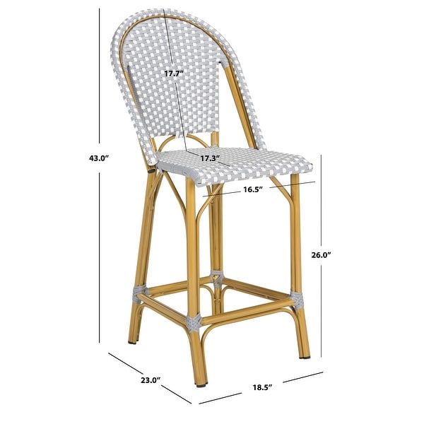 SAFAVIEH Gresley Indoor Outdoor French Bistro 26 inch Counter
