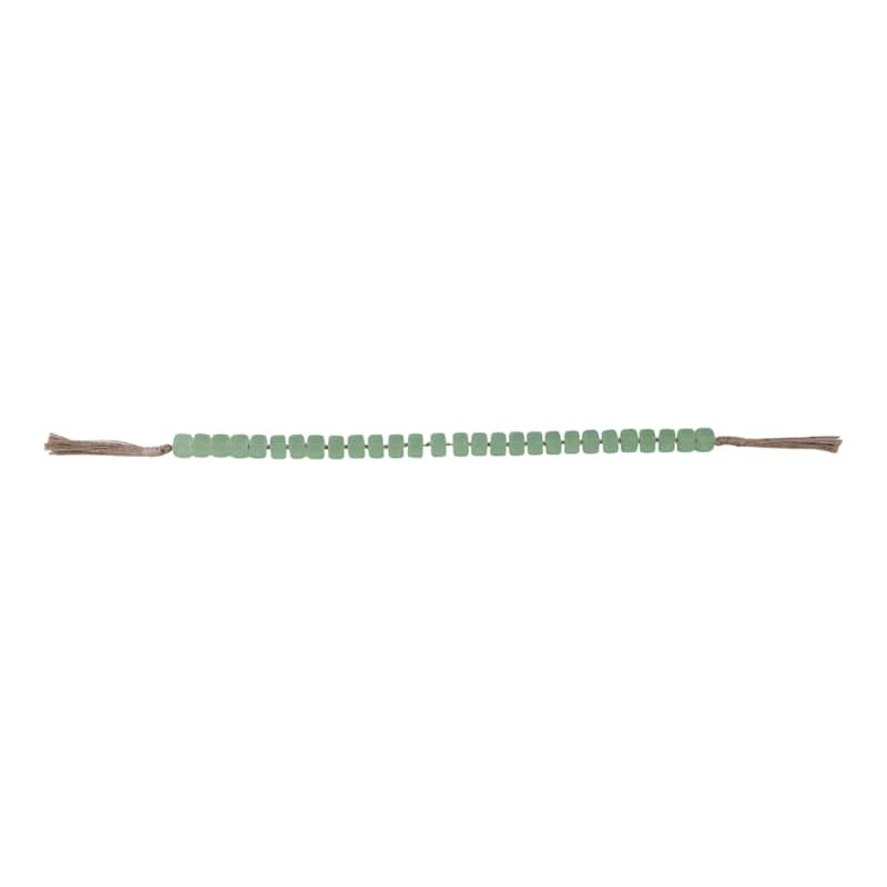 Resin Jute Decorative Beads Tassel Accents Featuring Woven Detailing