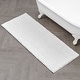 preview thumbnail 69 of 100, Laura Ashley Astor Chenille Bath Mat with TPR Backing 24 x 60 - White