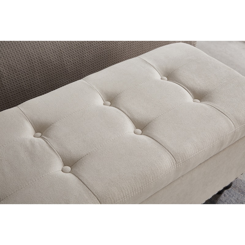 59" Bed Bench with Storage