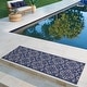 preview thumbnail 105 of 114, Gertmenian Solterra Bohemian Moroccan Global Weather Resistant Polypropylene Flatweave Indoor/ Outdoor Area Rug Collection 2'2"x6' - Cotto Navy