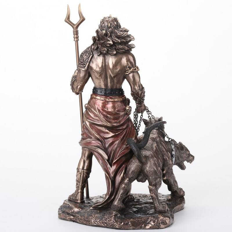 9.84 inches Height Cold Cast Bronze Hades God of the Greek Underworld Bronze Finish Figurine