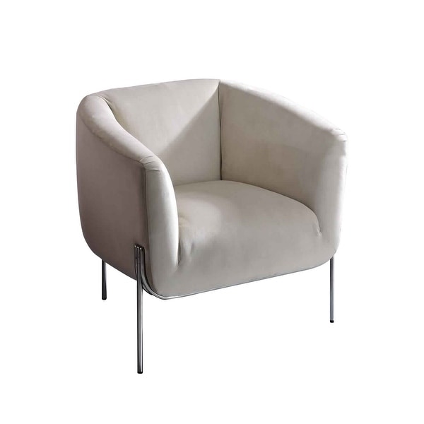 Chrome leg accent sale chairs