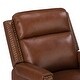preview thumbnail 37 of 49, Kunibert Multifunctional Genuine Leather Nursery Chair with Metal Swivel Base Set of 2 by HULALA HOME
