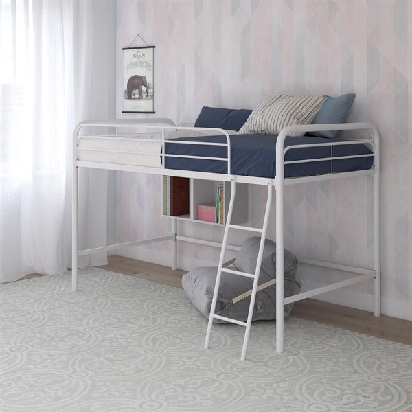 slide 2 of 22, Avenue Greene Avery Junior Twin Metal Loft Bed