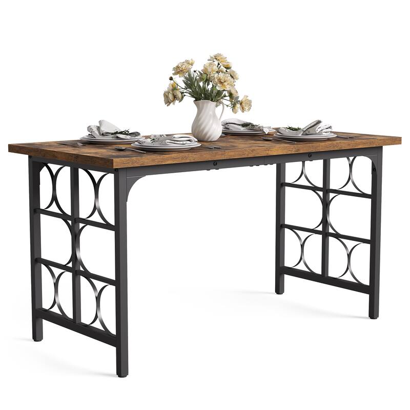 Modern Industrial 55'' Long Conference Table