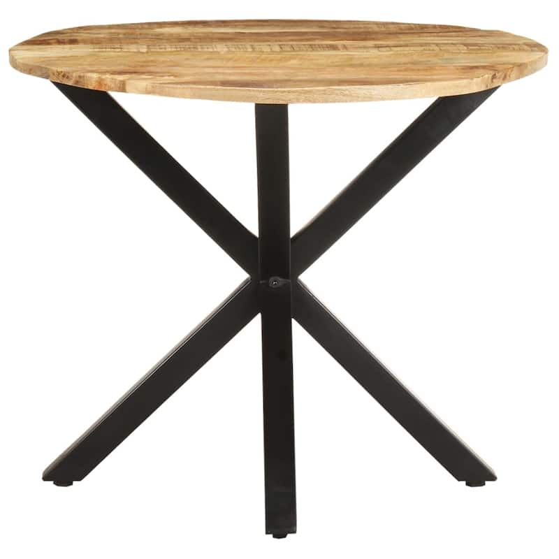 vidaXL Side Table 26.8"x26.8"x22" Solid Mango Wood - 26.8" x 26.8" x 22"